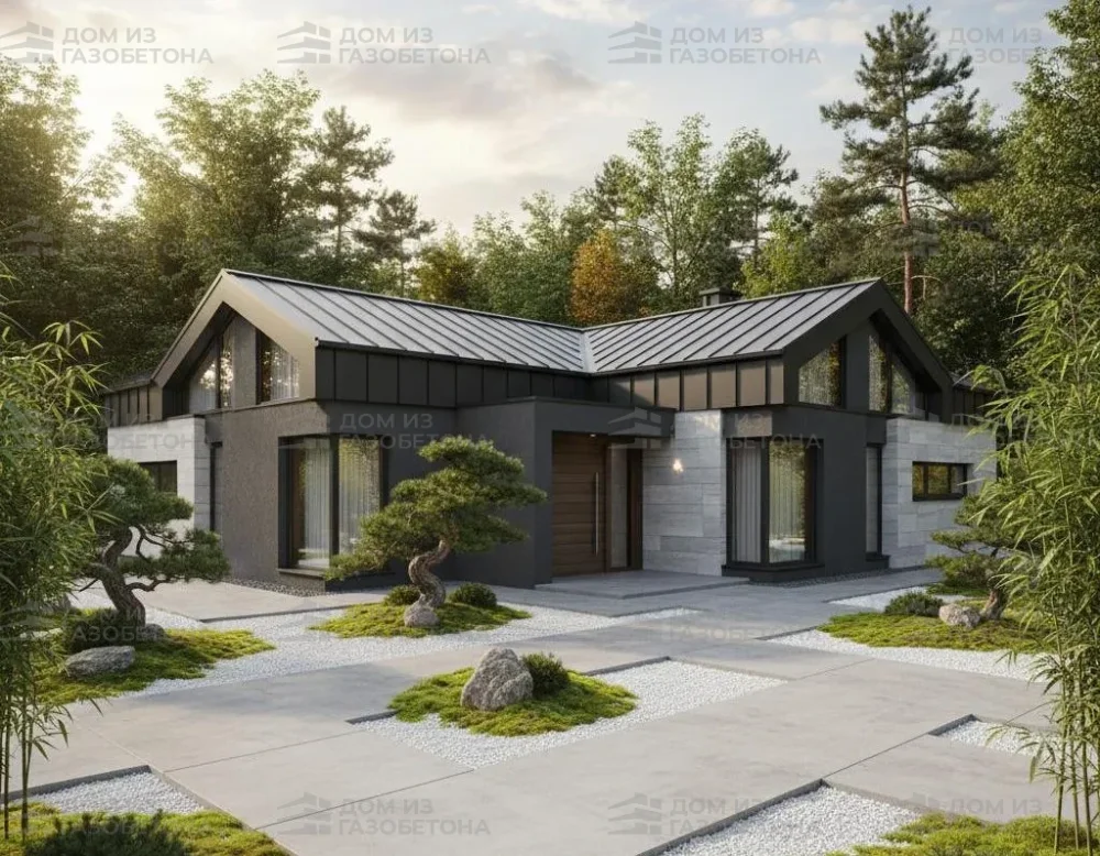 Проект Двухэтажный дом 12 на 12, 150 м2