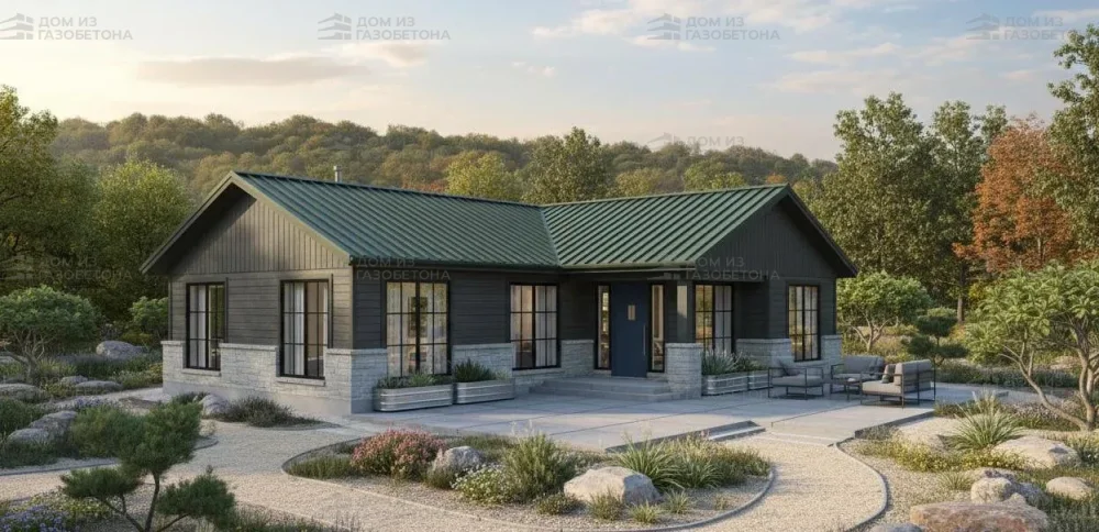 Проект Одноэтажный дом 14 на 10, 94 м2