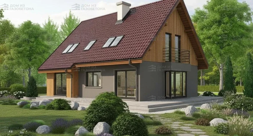 Проект Двухэтажный дом 12 на 15, 162 м2