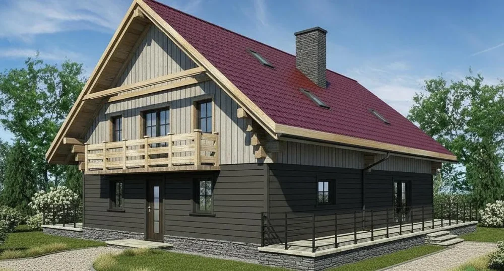 Проект Двухэтажный дом 9 на 14, 208 м2