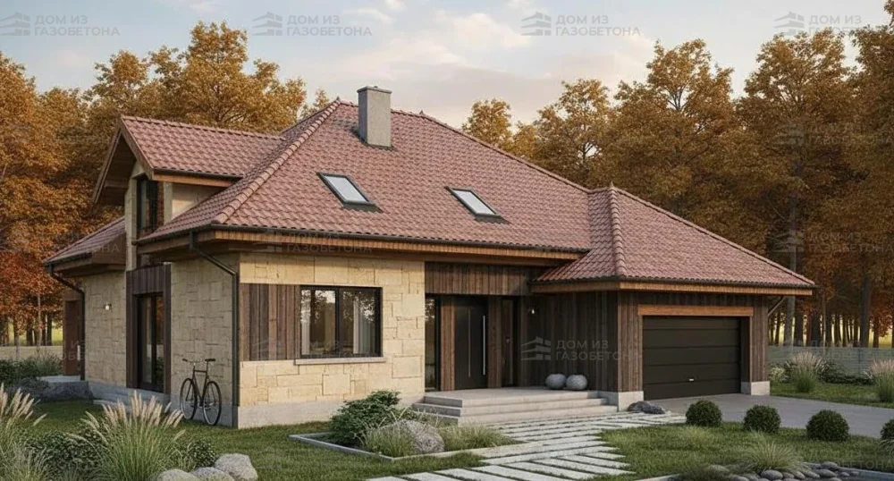 Проект Двухэтажный дом 14 на 15, 207 м2