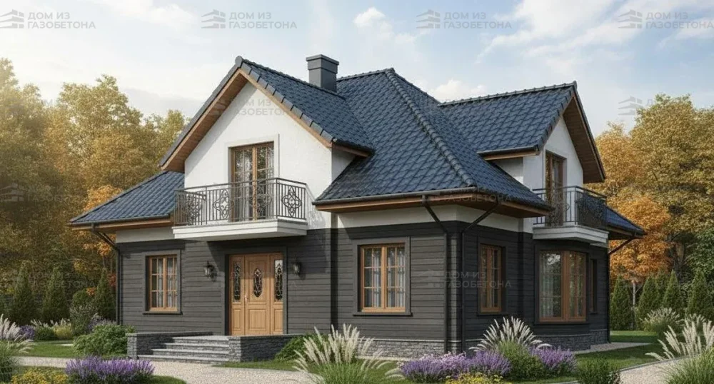 Проект Двухэтажный дом 17 на 10, 220 м2