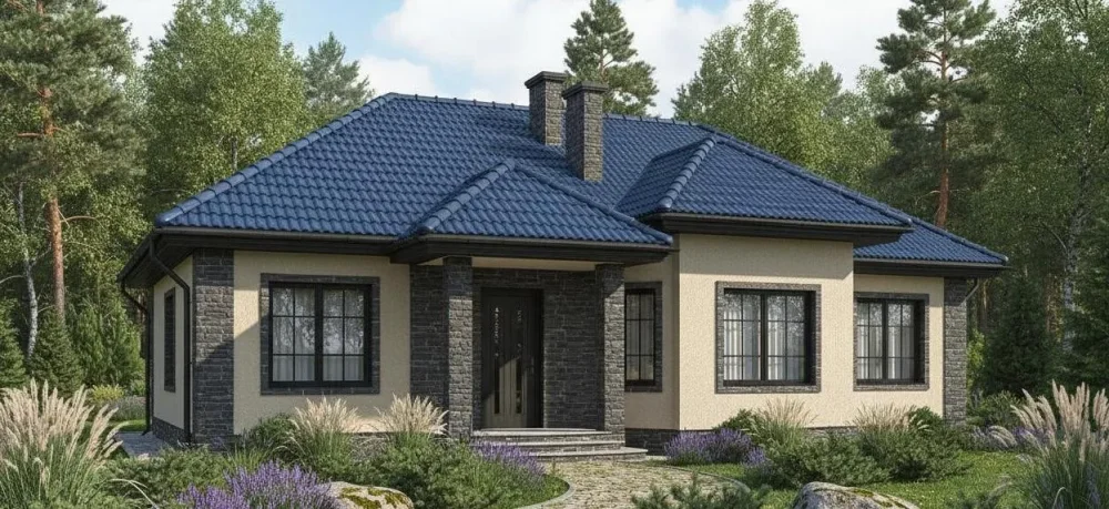 Проект Одноэтажный дом 12 на 16, 109 м2