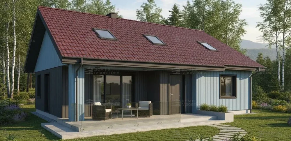 Проект Одноэтажный дом, 133 м2